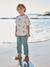 Turn-up trouser for boys emerald green 