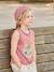 Printed 'California' Tank Top dusky pink+ecru 