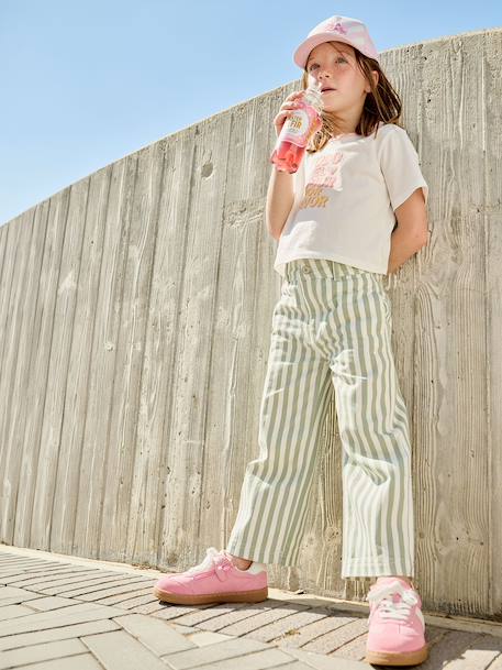 Short-Sleeved T-Shirt for Girls ecru 