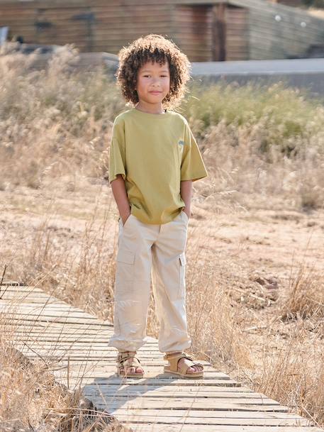 Boy's short-sleeved t-shirt cumin 