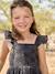 Girl's Embroidered Dress slate grey 
