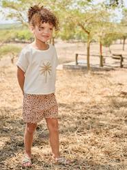 Girls-Printed twill shorts for girls
