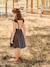 Girl's Embroidered Dress slate grey 