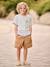 T-shirt with motif on front and back for boys dusky pink+ocean blue+sky blue+white 