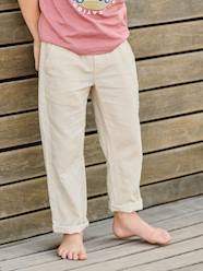 -Lightweight Trousers in Cotton/Linen, for Boys