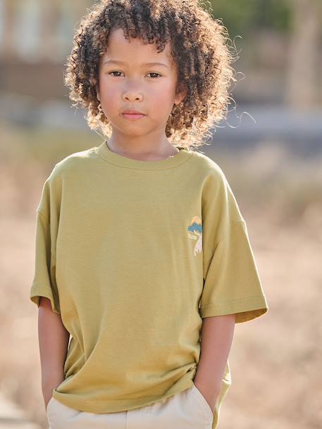 Boy's short-sleeved t-shirt cumin 
