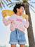 Girl's printed sweatshirt rose 