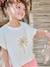 Girl's short-sleeved t-shirt ecru 