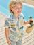 Short-sleeved shirt for boys printed white 