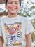 Short-Sleeved Animal T-Shirt for Boys ecru+white 