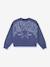 Relaxed boxy sweatshirt for girl navy blue 