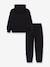 Hooded sweatshirt and trousers set black 