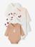 Pack of 5 Long Sleeve Bodysuits for Newborn Babies rosy 
