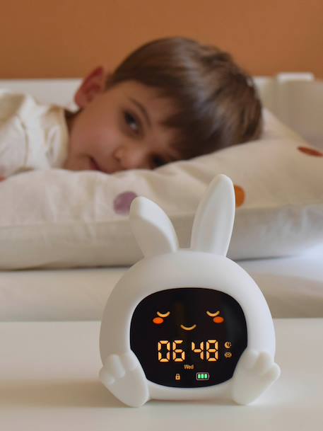 Night light and sleep trainer clock Sarah white 