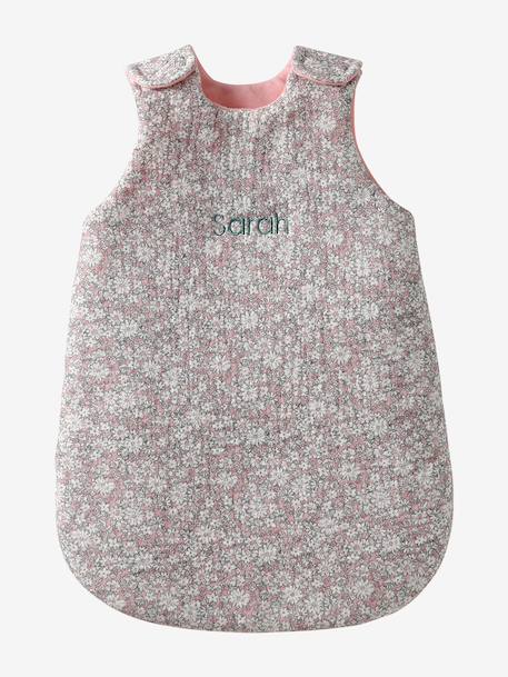 Baby Sleep Bag in Cotton Gauze, for Dolls black+blush+brown+printed pink+rose+yellow 