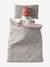 Blanket + Pillow for Dolls, in Cotton Gauze printed pink+White+yellow 