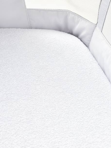 Co-sleeper mattress protector Bi-ome NTL® white 
