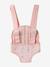 Baby Carrier For Dolls, in Cotton Gauze black+printed pink+rose+yellow 