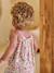 Girl's playsuit with thin straps pale yellow 