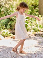 Girls-Crochet dress with straps for girls 