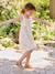 Crochet dress with straps for girls ecru 