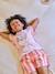 Pack of 2 girls' short-sleeved pyjamas rose 