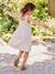 Crochet dress with straps for girls ecru 