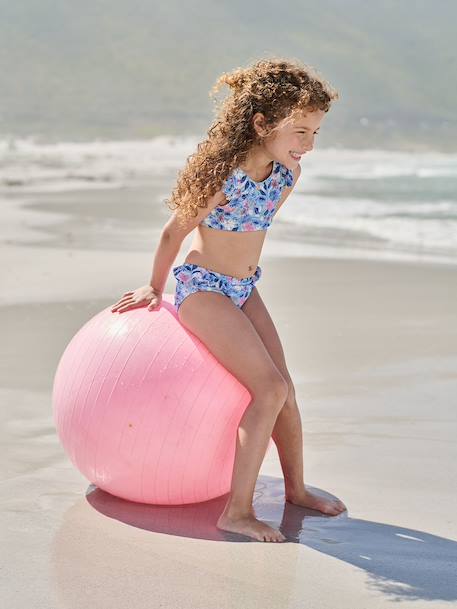 Girl's two-piece swimsuit aqua green 