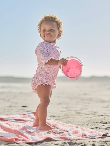 UV protective 3-piece swimsuit rosy 