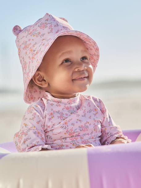 UV protective 3-piece swimsuit rosy 