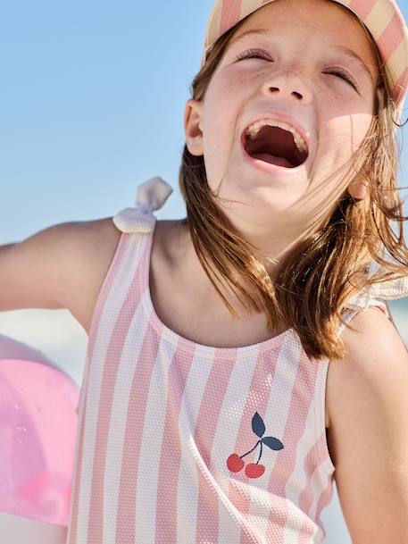 Girl's one-piece swimsuit rose 