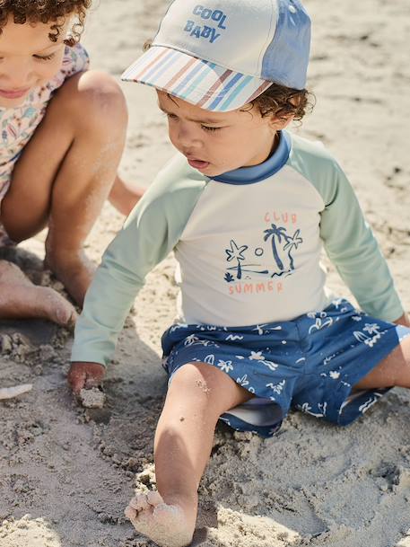 Boys' swim shorts indigo 