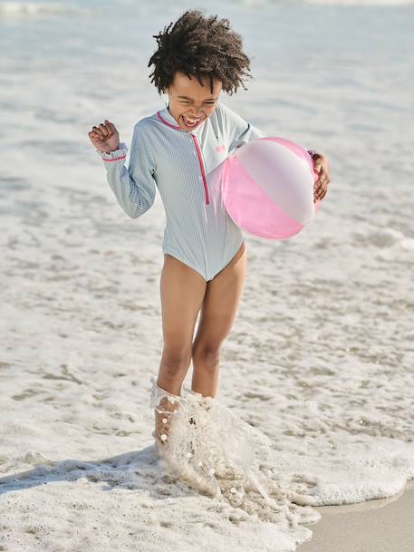 Girl's UV Protection swimsuit aqua green 