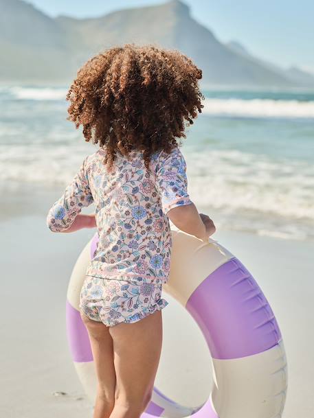 Girls' UV Protection two-piece swimsuit nude pink 