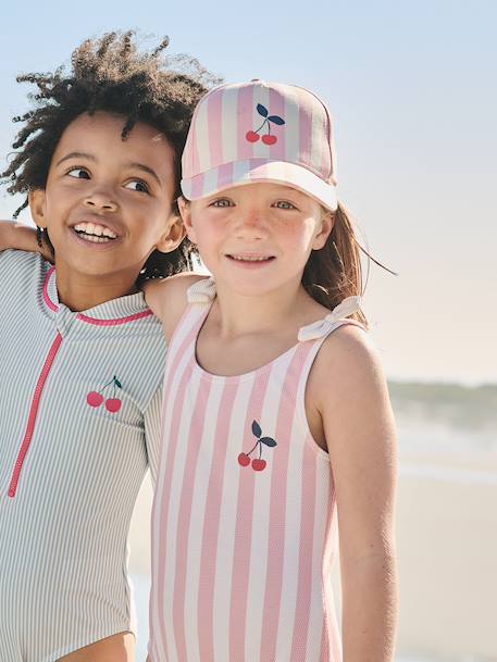 Girl's one-piece swimsuit rose 