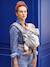 Physiological Baby Carrier, HoodieCarrier 2 by LOVE RADIUS black+grey+printed black 