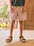 Boy's striped bermuda shorts striped red 
