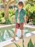 Boy's printed shirt printed green 