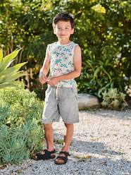 Boys-Easy-to-Slip-On Denim Bermuda Shorts for Boys