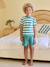 Pack of 2 striped pyjama shorts blue 