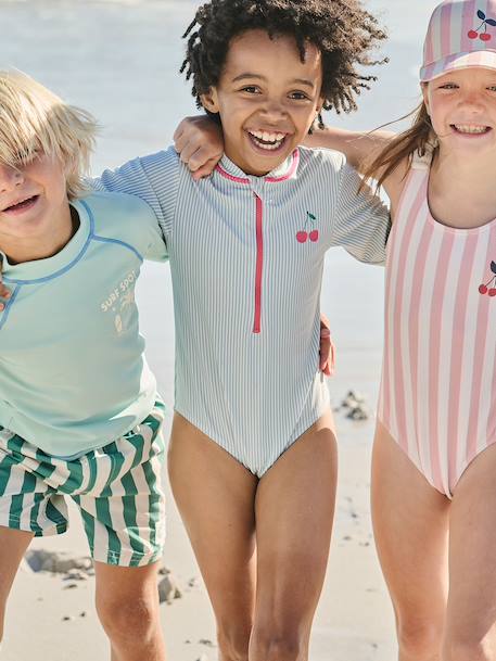 Girl's UV Protection swimsuit aqua green 