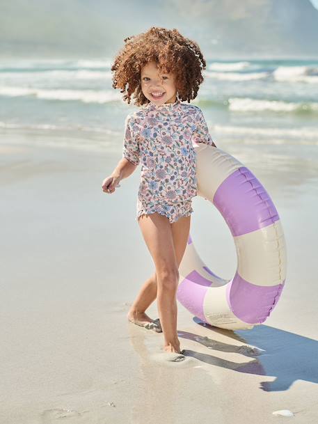 Girls' UV Protection two-piece swimsuit nude pink 