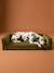 Large dog velvet sofa bronze 