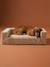 Corduroy medium dog sofa ecru 