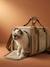 Animal carrier backpack striped beige 