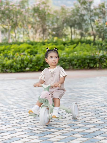 Learning Trike ride-on toy - 2-in-1 Tricycle - GLOBBER olive+taupe 