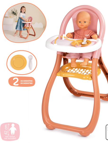 High chair for baby doll multicoloured 