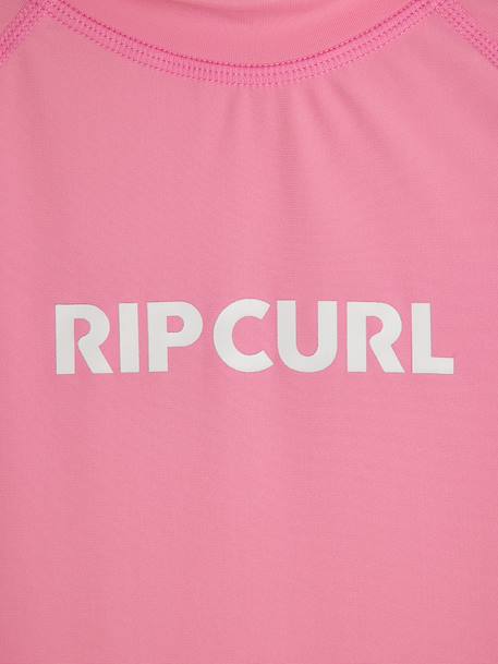 Girl's short-sleeved surfing t-shirt blue+rose 