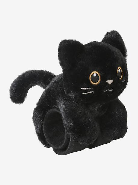 Black cat plush slap band black 