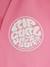 Girl's short-sleeved surfing t-shirt blue+rose 